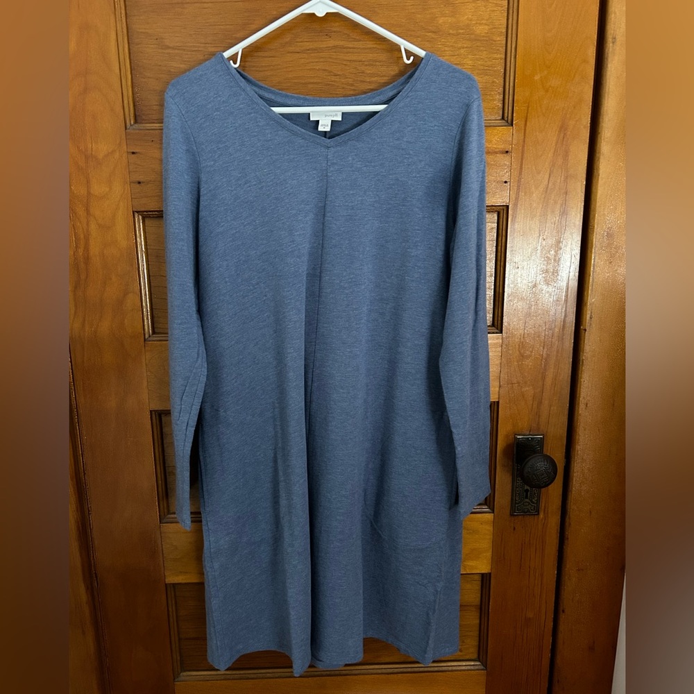 JJill cotton/modal dress with pockets